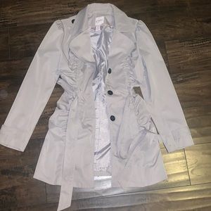 Gray Rain Coat. Juniors size “L”